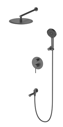 Душевой набор Oliveeka Y-Line OL-939017-BGM оружейный металл