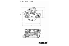 Аккумуляторная дисковая пила Metabo KS 18 LTX 66 BL 611866850