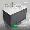 Тумба с раковиной Iddis Oxford Neo 80 см темно-серый матовый OXN80D0i95K