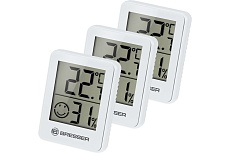 Гигрометр и термометр Bresser Temeo Hygro, набор 3 шт., белый 74644