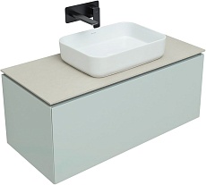 Мебель для ванной Allen Brau Infinity 100 см, 1 ящик, рapyrus white matt