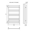 Полотенцесушитель водяной Lemark Melange LM49810 П10 50x80