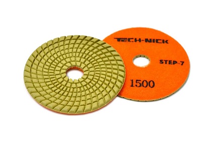 Круг алмазный гибкий шлифовальный АГШК STEP 7 (100x3.5 мм; Р1500) TECH-NICK 111120011