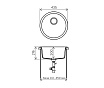 Кухонная мойка Tolero R-104 №001 45 см серый металлик