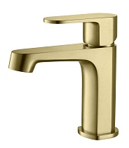 Смеситель для раковины Aquatek Оберон AQ1210BG шлифованное золото