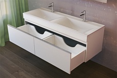 Мебель для ванной Raval Twins 140 см белый