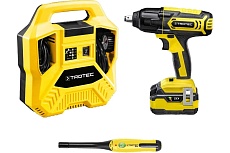 Комплект Trotec Компрессор PCPS 10-1100 + Аккумуляторный ударный гайковерт PIWS 10-20В +Тестер тормозной жидкостиBW05 PCPS10-1100-set2