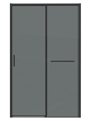 Душевая дверь Grossman Style 100x195 тонированное, черный матовый 100.K33.05.100.21.10