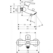 Смеситель для ванны Hansgrohe Talis S 72400000