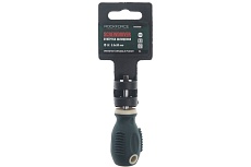 Шлицевая магнитная отвертка Rockforce Profi S2 SL5.5х30мм, на пластиковом держател RF-70355030(28263)