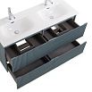 Тумба с раковиной BelBagno Uno 120 см, 4 ящика, Голубой матовый