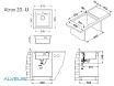Кухонная мойка Alveus Granital Atrox 20 1131989 47 см серый