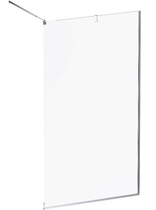 Душевая перегородка Am.Pm Func W84WI-110-F1-MTE 110x200 матовый хром, прозрачное