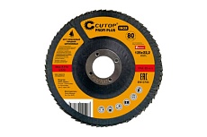 Круг лепестковый торцевой циркониевый Profi Plus 125x22.2 мм, Р36, 80 лепестков CUTOP 72-12536