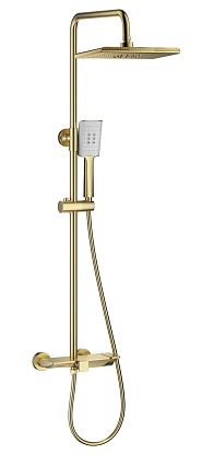 Душевая стойка Wonzon&Woghand WW-AE33110-BG брашированное золото