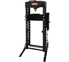 Гидравлический гаражный пресс DEKAR 30т, ножной и ручной привод, подвижный цилиндр HJ0824