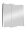 Зеркальный шкаф Континент Reflex LED 80x80 с подсветкой, МВК027