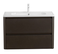 Тумба с раковиной Cezares Relax 80 см Оружейная сталь