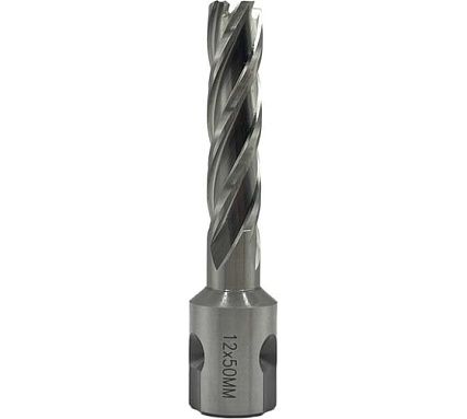 Сверло корончатое TORNERI 12х50 мм, HSS, Universal / Weldon 19 Т023624