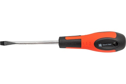 Отвертка с плоским шлицем HorsAY Hard STANDARD, CrV, SL 6х100 0401-065