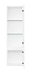 Шкаф пенал AQUAme S1 33 см белый глянец AQM9001WH