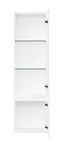 Шкаф пенал AQUAme S1 33 см белый глянец AQM9001WH