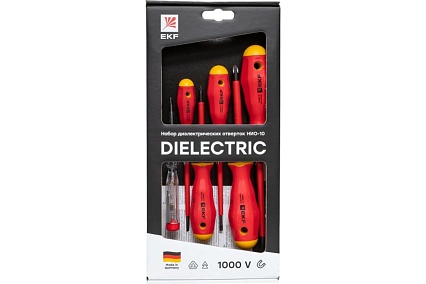 Набор диэлектрических отверток EKF НИО-10 Professional ndo-10