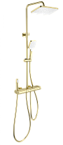 Душевая стойка Wonzon&Woghand Muse Legato WW-B4129-BG термостат, брашированное золото