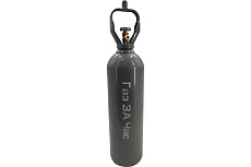 Баллон стальной бесшовный 20 л, 200 атм, серый Газ За Час 2021