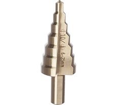 Сверло ступенчатое (6-25 мм; 7 ступеней; ход 4.5 мм) по металлу Энкор 21625