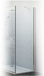 Боковая стенка Roltechnik Elegant Line GBL1 80 см, прозрачное стекло/профиль хром, левая