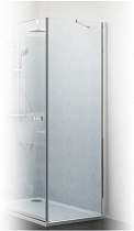 Боковая стенка Roltechnik Elegant Line GBL1 80 см, прозрачное стекло/профиль хром, левая
