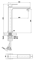 Смеситель для раковины Vincea Cube VBF-1C02CH хром