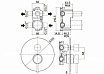 Смеситель для душа Paffoni Light LIG018HGSP золото