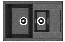 Кухонная мойка Dr.Gans Астра К 76 см, черный CM