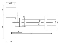 Сифон для раковины Timo 959/00L хром