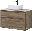 Тумба со столешницей Aquanet Nova Lite 75 см, 2 ящика дуб рустикальный