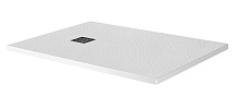 Поддон для душа BelBagno TRAY-MR-UNO-AH-160/90-35-W-NO 160x90 белый, накладка черный