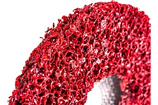 Диск зачистной Clean Strip Red 127х22 мм с фибровой оправкой BlackFox 12580
