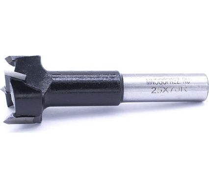 Сверло чашечное четырехзаходное по дереву FT120212R (25х70 мм; хв-к 10 мм; правое вращение) МНОГОФРЕЗ 6598