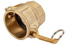 Камлок типа D (розетка; внутренняя резьба BSP; 50 мм-2&quot;; латунь) TITAN LOCK TL200DBR