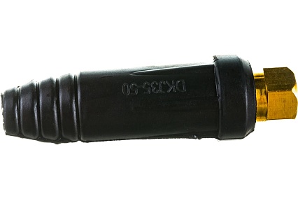 Вилка (2 шт; Dx50) для сварочного кабеля Elitech 0606.014900