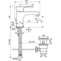 Душевой набор Ideal Standard Alpha BD004AA 3 в 1