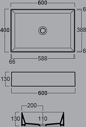 Раковина Simas Agile AG60 bi*0 60 см