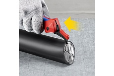 Нож для кабеля Knipex с &quot;пяткой&quot;, с трещоткой, 146 мм, 2К ручка KN-1650145SB