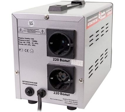 Стабилизатор напряжения Quattro Elementi Stabilia 1500 772-050