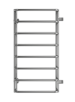 Полотенцесушитель водяной Terminus Стандарт П8 400x800 БП600, 4670078530363