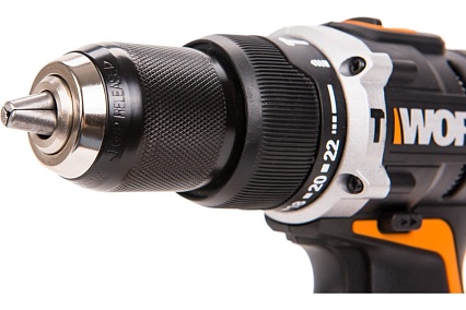 Бесщеточная аккумуляторная ударная дрель-шуруповерт Worx WX373