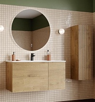 Мебель для ванной Iddis Bild 100 см дуб светлый