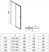 Душевой уголок Vincea Софт 2 (Soft 2) VSR-3SO28014CLGM 140x80 вороненая сталь, прозрачное